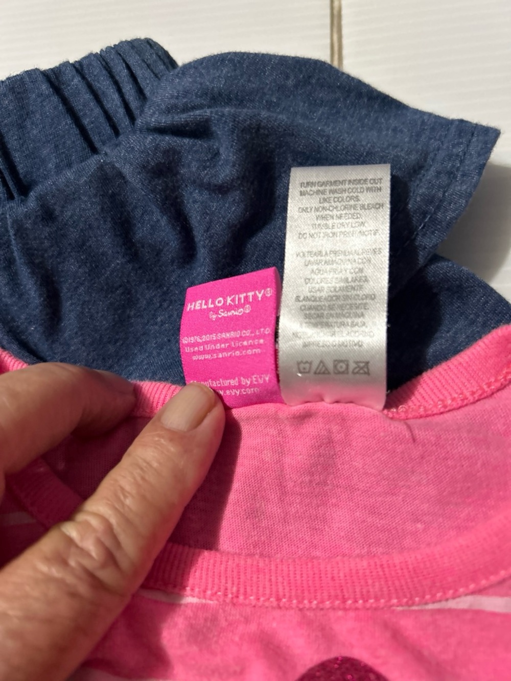 Hello Kitty Pink & Navy Girls Matching Set - Picture 7 of 7